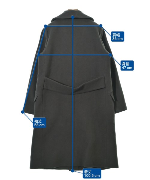 fredy emue（フレディエミュ）チェスターコート グレー サイズ:38(M位) レディース/2200635294012