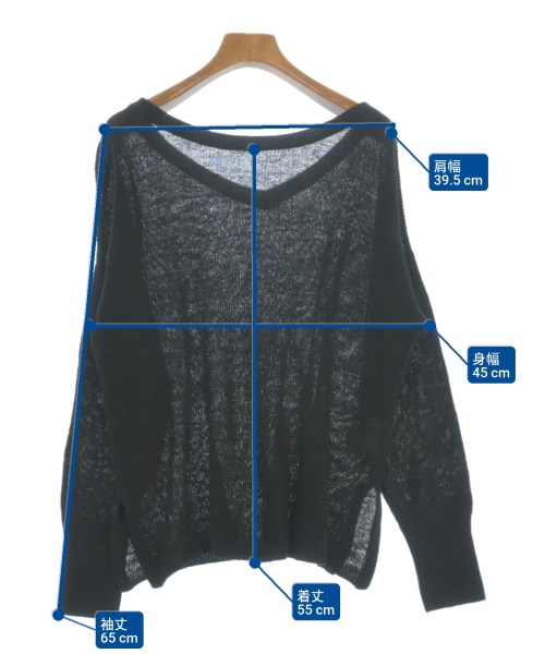 fredy emue（フレディエミュ）ニット・セーター 黒 サイズ:38(M位) レディース/2200622175058