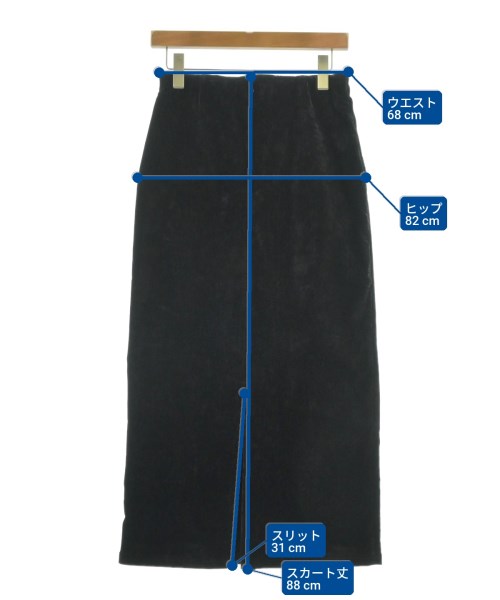 fredy emue（フレディエミュ）ロング・マキシ丈スカート 黒 サイズ:38(M位) レディース/2200634281044