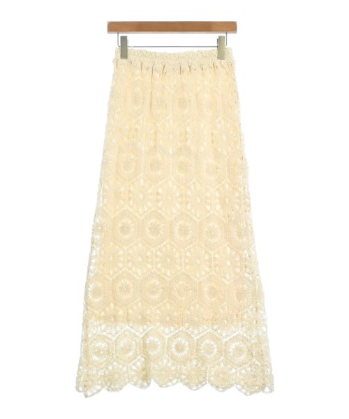 fredy emue(フレディエミュ)ロング・マキシ丈スカート 白 サイズ:38(M位)/2200669406085