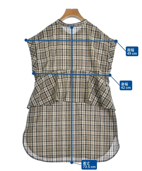 fredy emue（フレディエミュ）カジュアルシャツ 茶 サイズ:38(M位) レディース/2200674946125