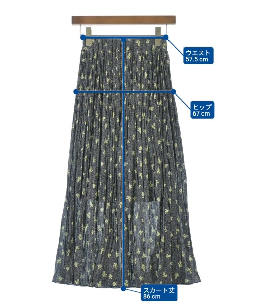 fredy emue（フレディエミュ）ロング・マキシ丈スカート 紺 サイズ:36(S位) レディース/2200676566031