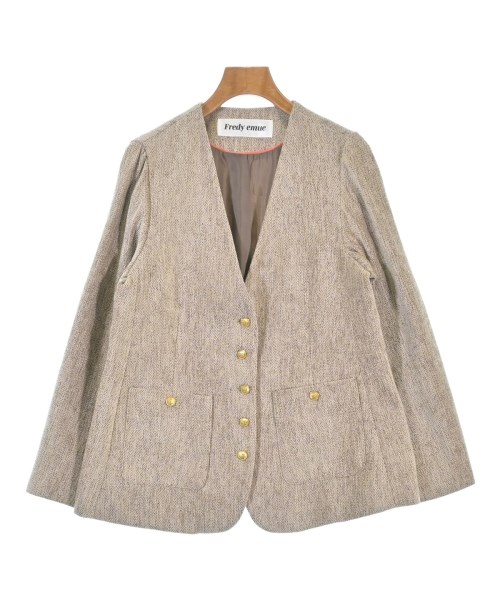 fredy emue(フレディエミュ)カジュアルジャケット ベージュ サイズ:38(M位)/2200680910011