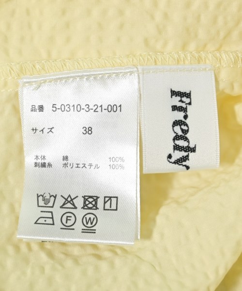 fredy emue（フレディエミュ）ブラウス 黄 サイズ:38(M位) レディース/2200705951050