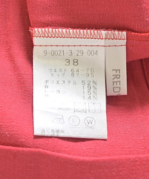 fredy emue（フレディエミュ）スラックス 赤 サイズ:38(M位) レディース/2200710646088