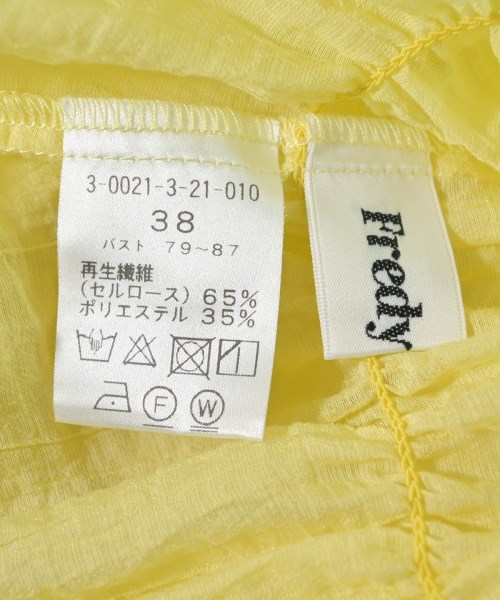 fredy emue（フレディエミュ）カジュアルシャツ 黄 サイズ:38(M位) レディース/2200726672057