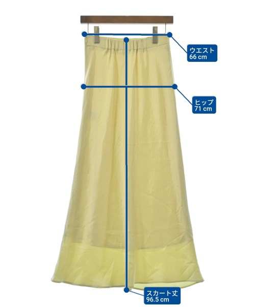 Nolley's Sophi（ノーリーズソフィー）ロング・マキシ丈スカート 黄 サイズ:38(M位) レディース/2200628271051