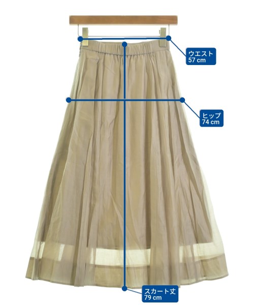 Nolley's Sophi（ノーリーズソフィー）ロング・マキシ丈スカート ベージュ サイズ:34(XS位) レディース/2200628188014