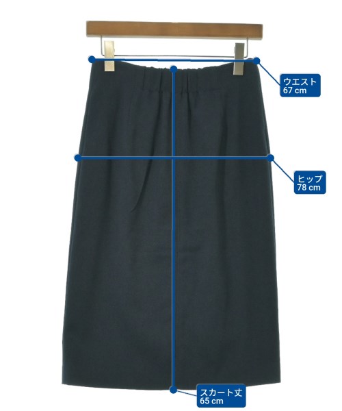 Nolley's Sophi（ノーリーズソフィー）ひざ丈スカート 紺 サイズ:38(M位) レディース/2200624837077