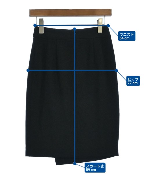 Nolley's Sophi（ノーリーズソフィー）ひざ丈スカート 黒 サイズ:34(XS位) レディース/2200632676095