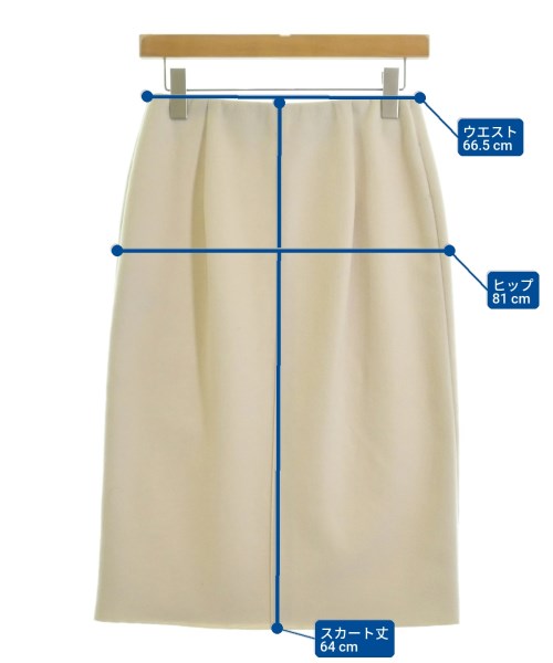 Nolley's Sophi（ノーリーズソフィー）ひざ丈スカート 白 サイズ:38(M位) レディース/2200634528026