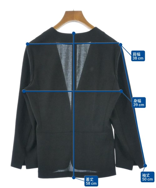 Nolley's Sophi（ノーリーズソフィー）ノーカラージャケット 黒 サイズ:36(S位) レディース/2200670098026