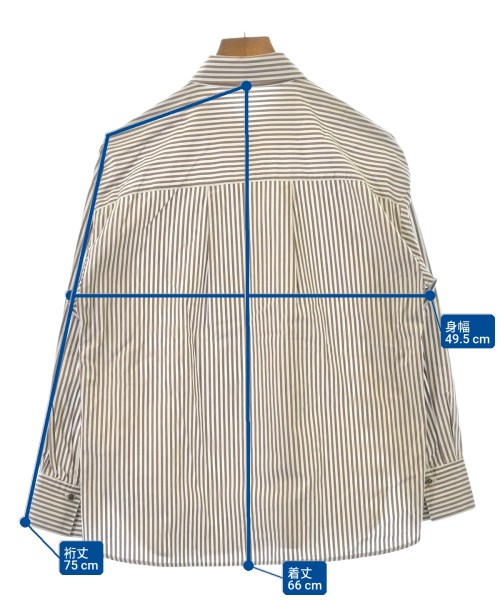 Nolley's Sophi（ノーリーズソフィー）カジュアルシャツ 茶 サイズ:38(M位) レディース/2200650841109