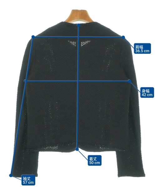 Nolley's Sophi（ノーリーズソフィー）ノーカラージャケット 黒 サイズ:36(S位) レディース/2200656128020