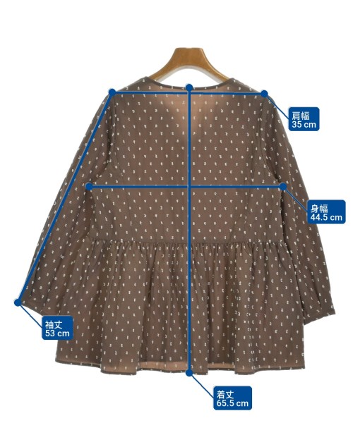Nolley's Sophi（ノーリーズソフィー）ブラウス 茶 サイズ:38(M位) レディース/2200715973035