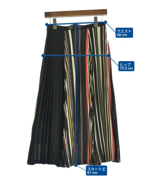 AKIRA NAKA（アキラナカ）ロング・マキシ丈スカート 黒 サイズ:2(M位) レディース/2200631802082