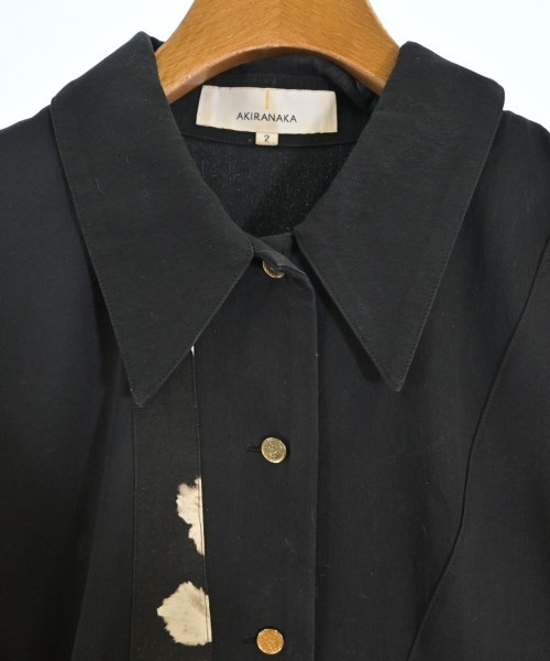 AKIRA NAKA（アキラナカ）シャツワンピース 黒 サイズ:2(M位) レディース/2200635014030