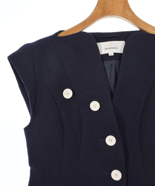 AKIRA NAKA（アキラナカ）ノーカラージャケット 紺 サイズ:-(M位) レディース/2200624528012