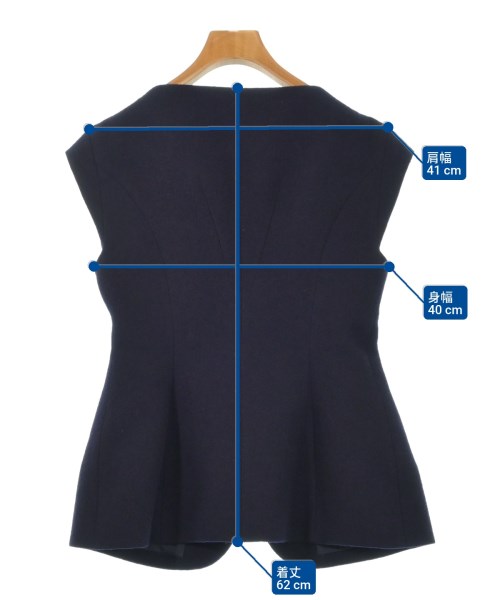 AKIRA NAKA（アキラナカ）ノーカラージャケット 紺 サイズ:-(M位) レディース/2200624528012