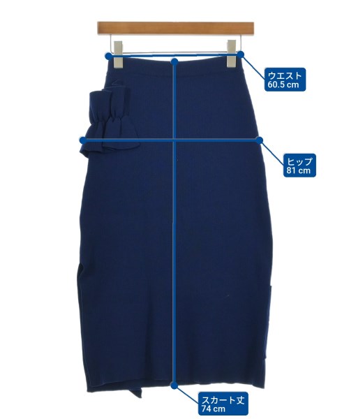 AKIRA NAKA（アキラナカ）ロング・マキシ丈スカート 紺 サイズ:38(M位) レディース/2200631749073