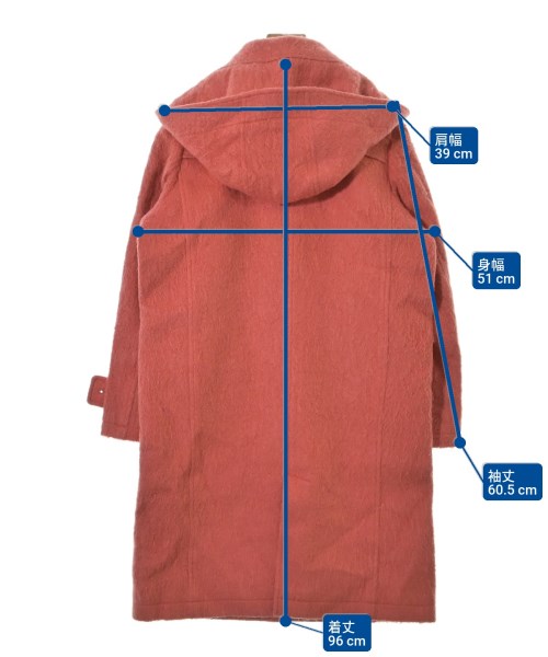 AKIRA NAKA（アキラナカ）ダッフルコート ピンク サイズ:36(S位) レディース/2200655641018