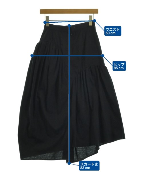 AKIRA NAKA（アキラナカ）ロング・マキシ丈スカート 黒 サイズ:1(S位) レディース/2200657610029