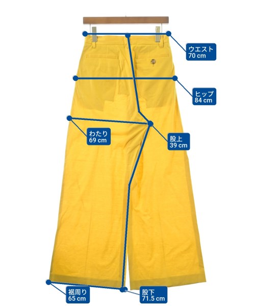AKIRA NAKA（アキラナカ）スラックス 黄 サイズ:-(M位) レディース/2200651369138