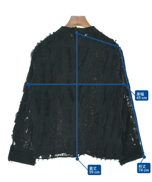 AKIRA NAKA（アキラナカ）ブラウス 黒 サイズ:36(S位) レディース/2200646324074