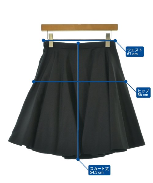 AKIRA NAKA（アキラナカ）ひざ丈スカート 黒 サイズ:38(M位) レディース/2200637563024