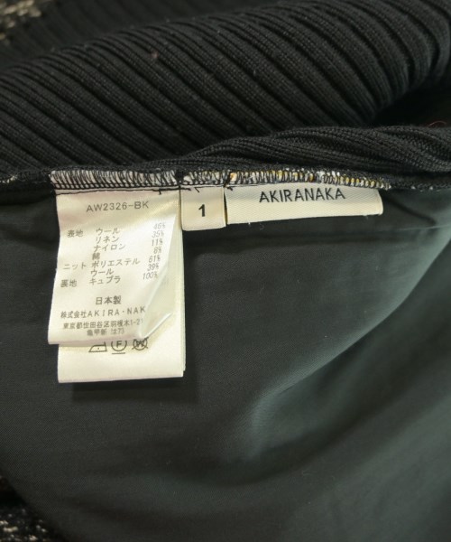 AKIRA NAKA（アキラナカ）カーディガン 黒 サイズ:1(S位) レディース/2200636134737