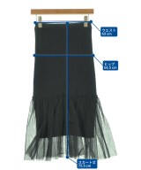 AKIRA NAKA（アキラナカ）ロング・マキシ丈スカート 黒 サイズ:38(M位) レディース/2200647165089