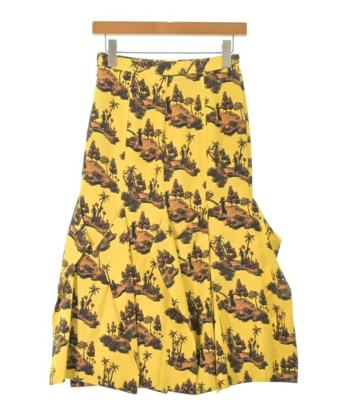 AKIRA NAKA（アキラナカ）ロング・マキシ丈スカート 黄 サイズ:36(S位) レディース/2200663016082