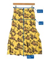 AKIRA NAKA（アキラナカ）ロング・マキシ丈スカート 黄 サイズ:36(S位) レディース/2200663016082