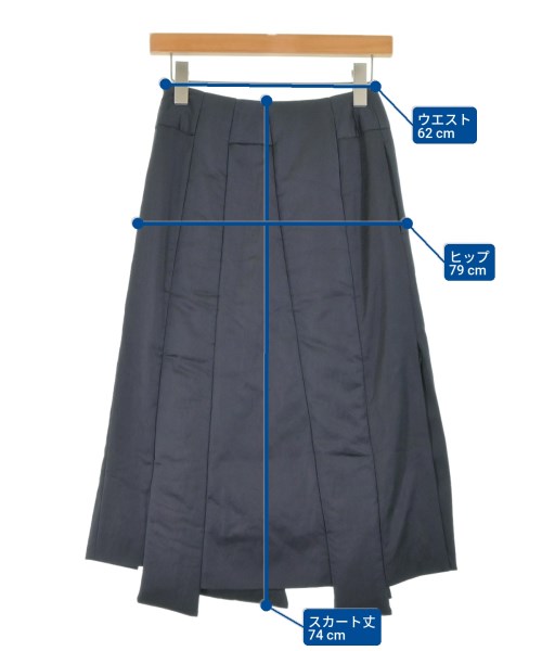 AKIRA NAKA（アキラナカ）ロング・マキシ丈スカート 紺 サイズ:1(S位) レディース/2200664896027