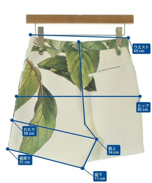 AKIRA NAKA（アキラナカ）ショートパンツ 白 サイズ:36(S位) レディース/2200661845028