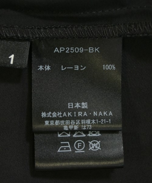 AKIRA NAKA（アキラナカ）ワンピース 黒 サイズ:1(S位) レディース/2200721822013
