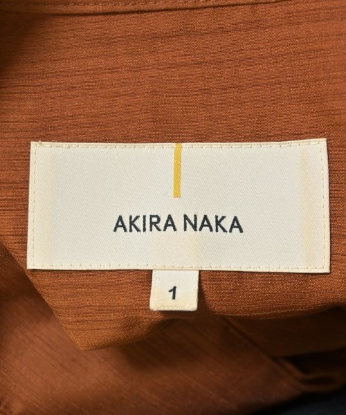 AKIRA NAKA（アキラナカ）シャツワンピース 茶 サイズ:1(S位) レディース/2200723195061