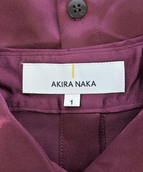 AKIRA NAKA（アキラナカ）シャツワンピース 赤 サイズ:1(S位) レディース/2200687573042