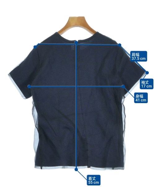 AKIRA NAKA（アキラナカ）Tシャツ・カットソー 紺 サイズ:38(M位) レディース/2200688867058