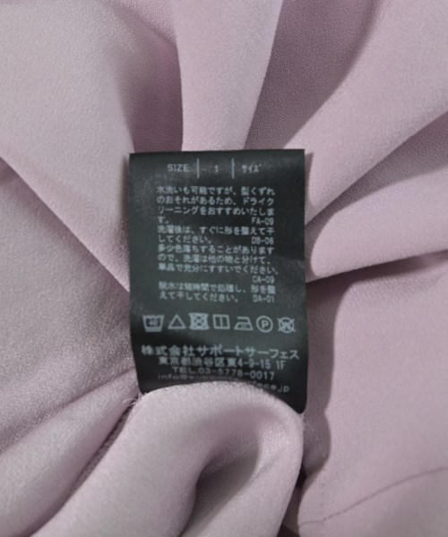SUPPORT SURFACE（サポートサーフェス）ブラウス ピンク サイズ:1(S位) レディース/2200627449048