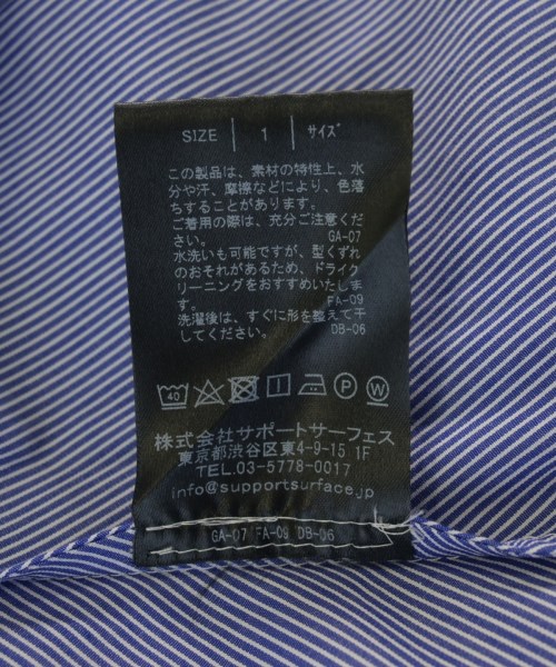 SUPPORT SURFACE（サポートサーフェス）シャツワンピース 紺 サイズ:1(S位) レディース/2200722002131
