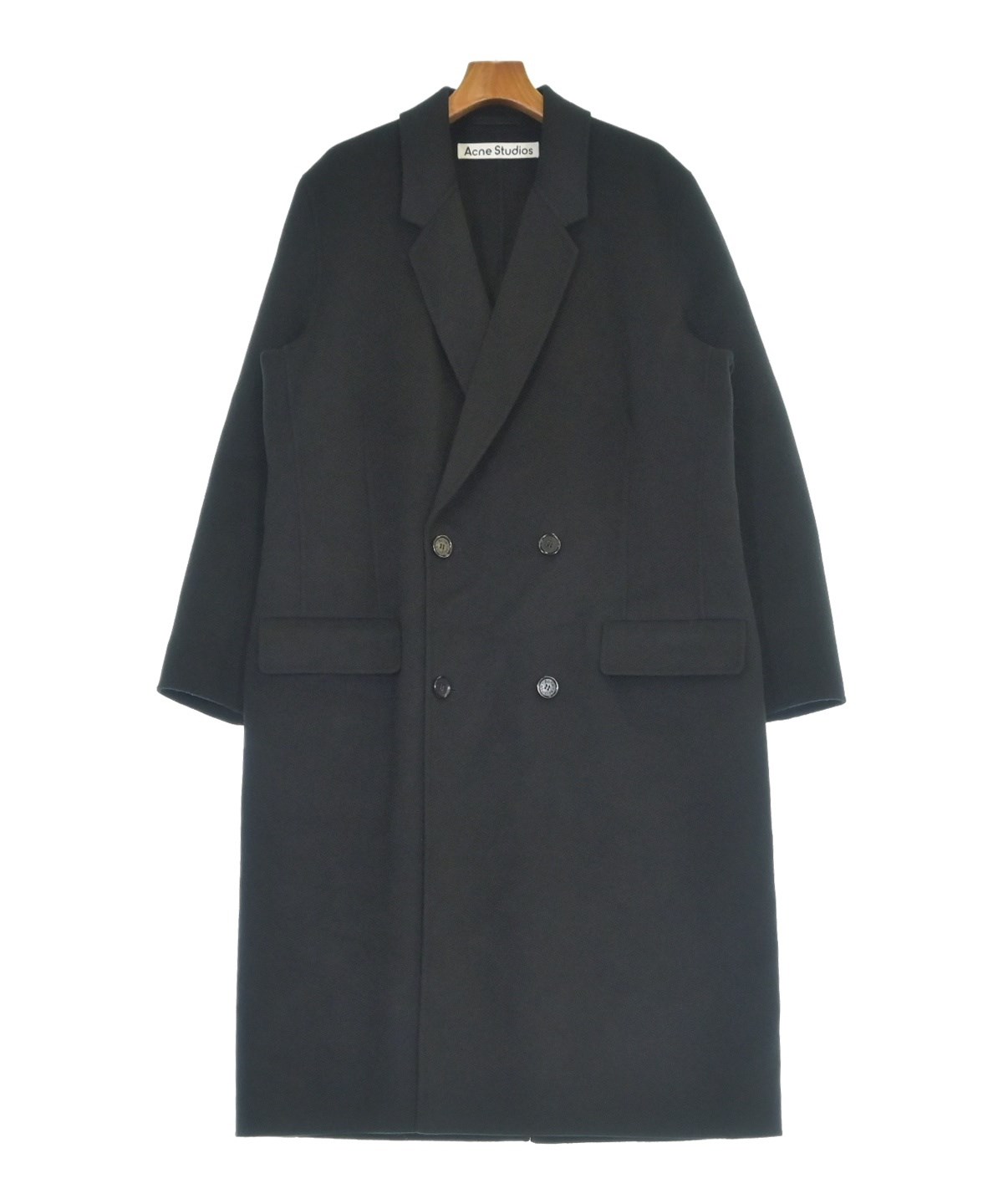 Acne Studios ブラウン チェスターコート 48 Acne Studios ウールブレンド シングルコート | ブラウン