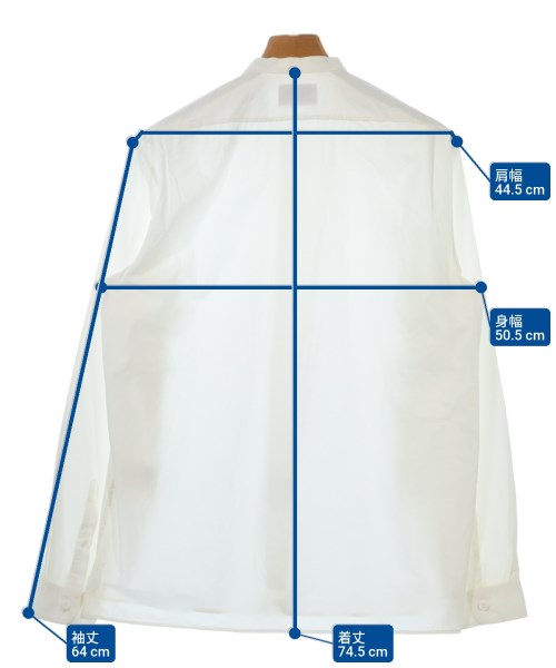 Acne Studios（アクネストゥディオズ）カジュアルシャツ 白 サイズ:46(M位) メンズ/2200635691088