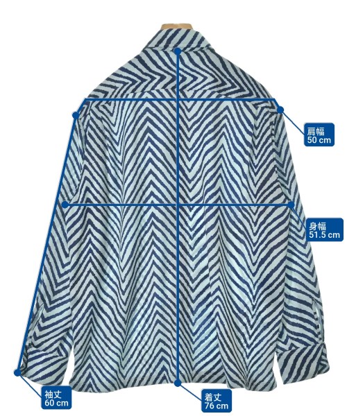 Acne Studios（アクネストゥディオズ）カジュアルシャツ 青 サイズ:44(XXL位) メンズ/2200637942041