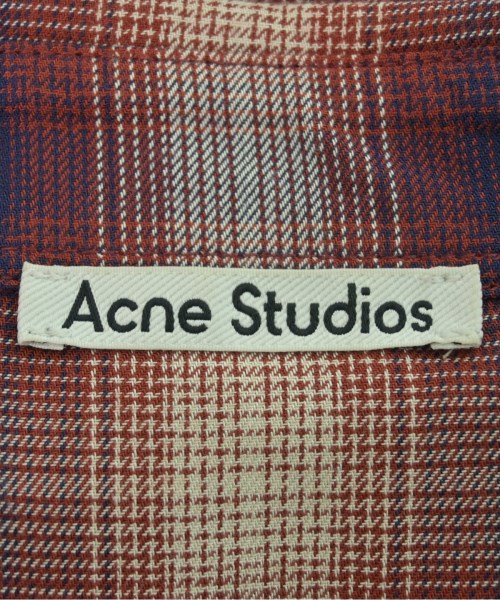 Acne Studios（アクネストゥディオズ）カジュアルシャツ 赤 サイズ:L メンズ/2200635635136