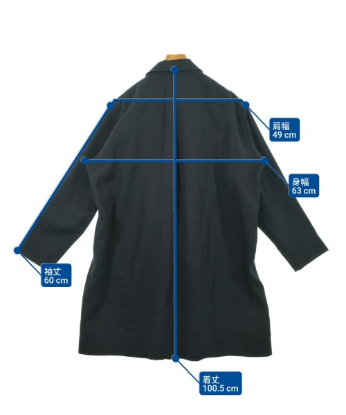 Acne Studios（アクネストゥディオズ）ステンカラーコート 紺 サイズ:44(S位) メンズ/2200639293028