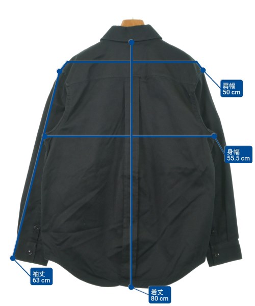 Acne Studios（アクネストゥディオズ）カジュアルシャツ 黒 サイズ:48(L位) メンズ/2200610964053