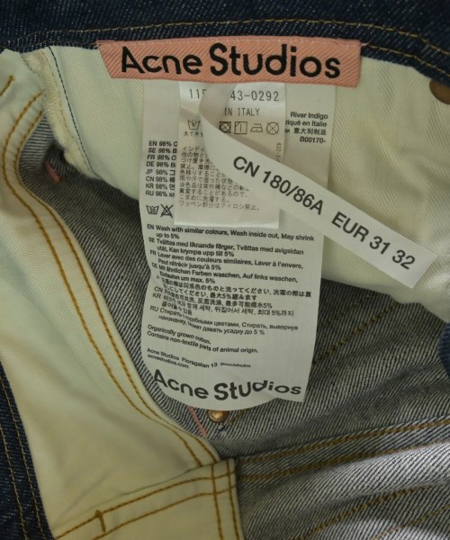 Acne Studios（アクネストゥディオズ）デニムパンツ 紺 サイズ:31(M位) メンズ/2200643717145