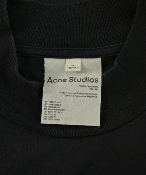 Acne Studios（アクネストゥディオズ）Tシャツ・カットソー 黒 サイズ:XL メンズ/2200622559018
