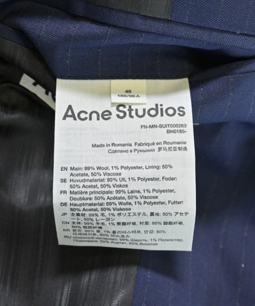 Acne Studios（アクネストゥディオズ）カジュアルジャケット 紺 サイズ:48(L位) メンズ/2200623456101